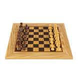 Manopoulos Olive Burl Chess Set with 50cm Chessboard