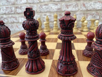 Ornate Staunton Berkeley Chess Set with 4.25 inch King