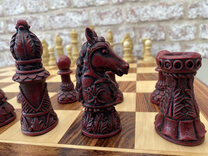 Ornate Staunton Berkeley Chess Set with 4.25 inch King