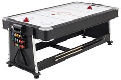 7ft 3-in-1 Revolver Pool / Air Hockey & Table Tennis