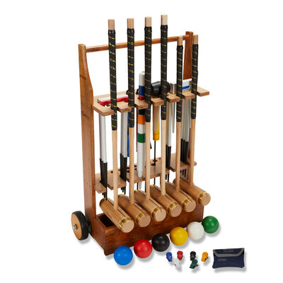 Uber Games 6 Player Executive Croquet Set with Croquet Stand