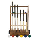 Uber Games 6 Player Pro Croquet Set with Croquet Stand