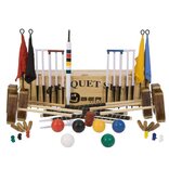 Uber Games Championship 6 Player Croquet Set with a wooden box