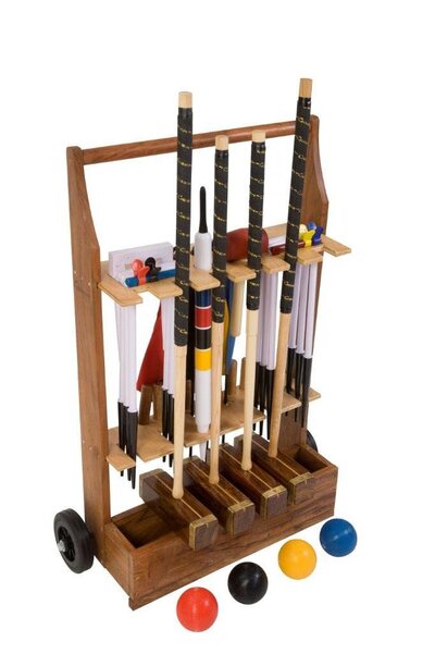 Uber Games Championship Croquet Set with a stand