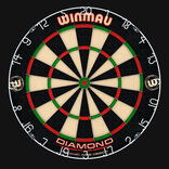 Winmau Diamond Plus Surround Set (Dartboard, Surround and 6 Darts)