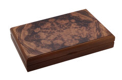 Dal Negro Luxury Double 9 Dominoes Set in Briar Wood Case