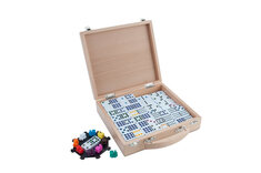 Longfield Games Mexican Train Dominoes in Wooden Case