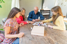 Longfield Games Mexican Train Dominoes in Wooden Case