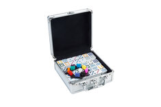 Longfield Games Mexican Train Double Twelve Dominoes in Aluminium Case