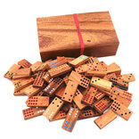 Double 12 Dominoes in Wooden Box