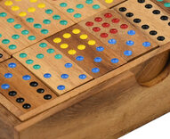 Double 9 Dominoes in Wooden Box