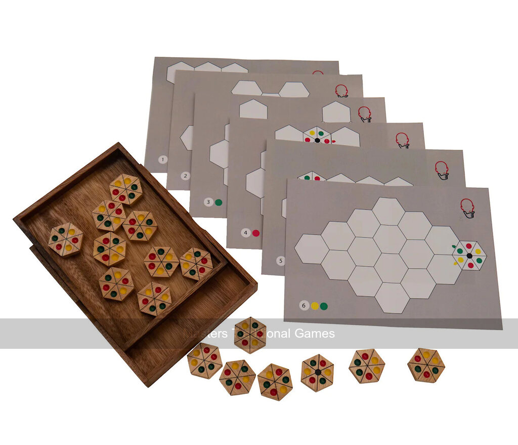 Rombol Traffic Light Puzzle Game in Wooden Storage Box