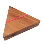 Rombol Tridomino in Triangular Wooden Box - Coloured Dots, 2 Jokers