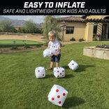 GoSports Set of 6 x 6 inch Inflatable Giant Dice