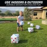 GoSports Set of 6 x 6 inch Inflatable Giant Dice