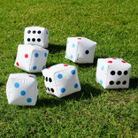 GoSports Set of 6 x 6 inch Inflatable Giant Dice