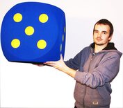 1 Giant Foam Die - 50cm - BLUE