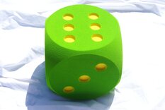 1 Giant Foam Die - 30cm - GREEN