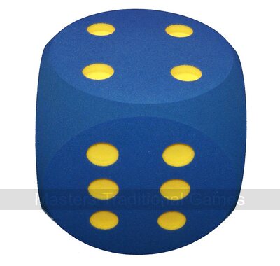 1 Giant Foam Die- 30cm - BLUE