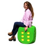 1 Giant Foam Die - 50cm - GREEN