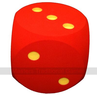 1 Giant Foam Die - 30cm - RED