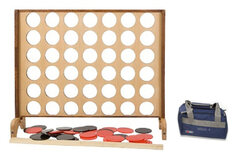 Deluxe Wooden Giant 4-in-a-Row Game, 120 x 100 cm