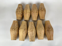 Set of 9 Bristol Skittle Pins (10 x 4.5 inch, Laminated Rubberwood)