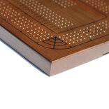 4 Track Classic Cribbage Set, Solid Oak