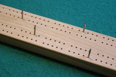 Chunky Hand-Made Oak Cribbage Board