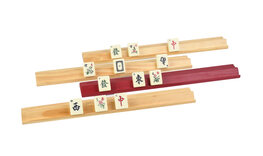 Set of 4 large Mah Jong (Mahjong) Tile Racks with ledges - 40cm