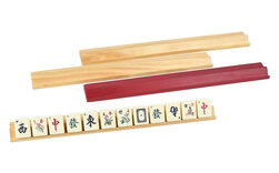 Set of 4 large Mah Jong (Mahjong) Tile Racks with ledges - 40cm