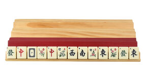 Set of 4 large Mah Jong (Mahjong) Tile Racks with ledges - 40cm