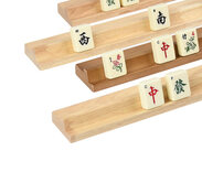 Set of 4 large Mah Jong (Mahjong) tile Racks with ledges - 39cm