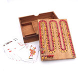 Wooden Cribbage in Storage Box