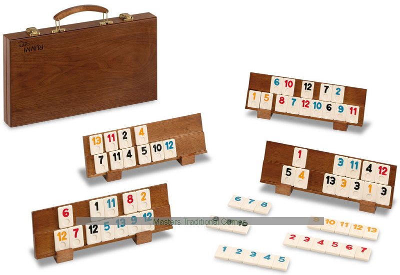 Wooden rummikub game