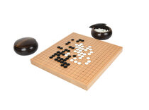 Go Masters Intermediate Go Set - Wooden Board, Glass Stones & Bowls