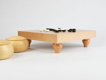 13 x 13 Go Table Set with 8mm stones and wooden bowls