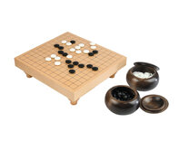 13 x 13 Go Table Set with 8mm stones and wooden bowls