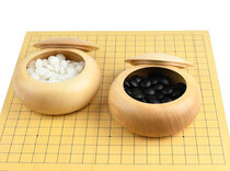 Wooden Go Bowls - Pair, Linden Wood, Natural Finish