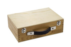 Petanque set - 6 boules with wooden case