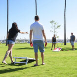 GoSports Regulation Size Cornhole Set - Red & Blue Edition