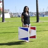 GoSports Regulation Size Cornhole Set - Red & Blue Edition