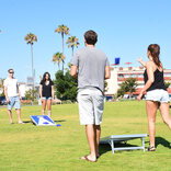 GoSports Regulation Size Cornhole Set - Red & Blue Edition