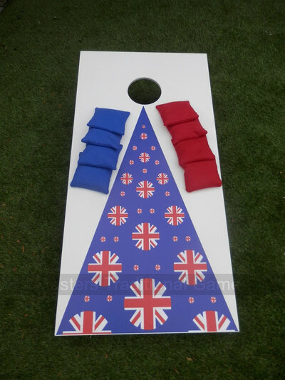 Cornhole - Garden Plus Half Set - 1 board, 8 bags [Britpop]