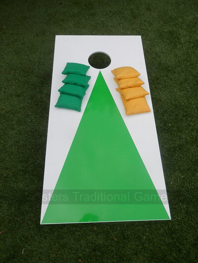 Cornhole - Garden Plus Half Set - 1 board, 8 bags [Green]