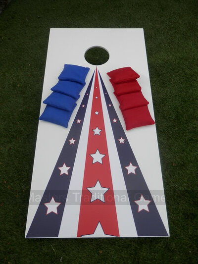 Cornhole -  Garden Plus Half Set - 1 board, 8 bags [Starstruck]