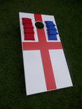 Cornhole - Half Deluxe Set - 1 board, 8 bags [English Flag]