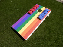 Cornhole - Half Deluxe Set - 1 board, 8 bags [Pride]