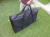 Cornhole Tote Bag - Black Canvas Storage Bag