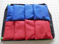 Set of 8 Weatherproof Cornbags for Cornboard / Cornhole in 2 colours [Red and Blue]